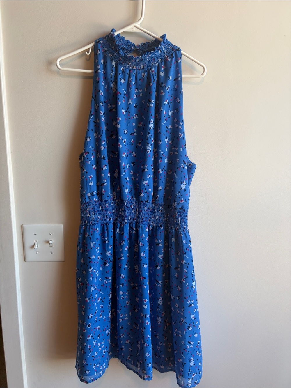 a new day Blue Floral Midi Dress